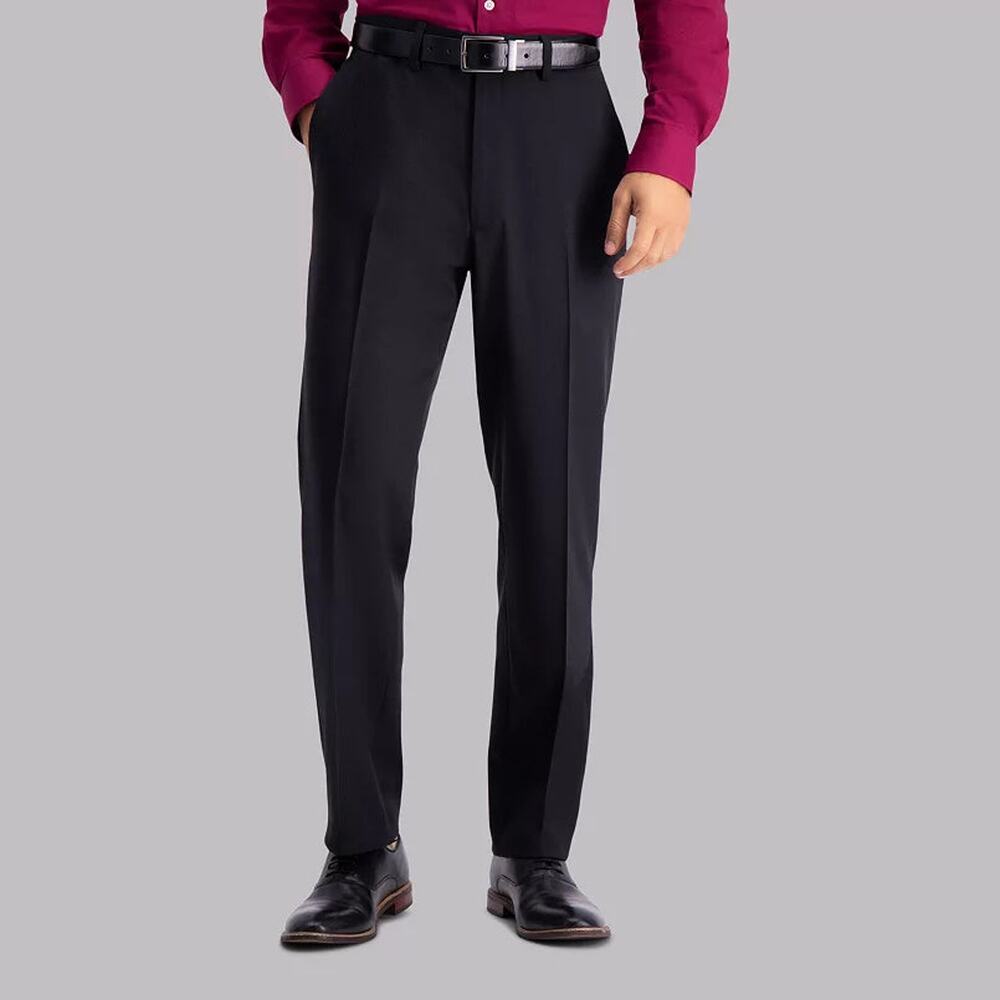 Men's Haggar Travel Performance Tailored Fit Suit Pants - Black - 36x34 - NWT